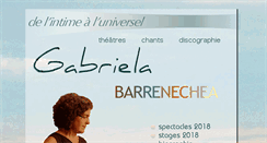 Desktop Screenshot of gabriela-barrenechea.fr