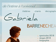 Tablet Screenshot of gabriela-barrenechea.fr